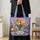 Moonlit Tulips and Lavender for Romantic Garden Lovers and Thoughtful Evening Gifts Quilted Tote Bag - 4
