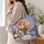 Moonlit Tulips and Lavender for Romantic Garden Lovers and Thoughtful Evening Gifts Quilted Tote Bag - 3