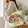 Colorful Sheep Family for Farm Visits and Cozy Country Days for Animal Lovers Quilted Tote Bag - 3
