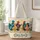 Colorful Farmhouse Rooster and Hen Motif for Rustic Country Living and Chicken Lovers Quilted Tote Bag - 1