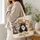 Four Charming Tabby Cats with Floral Accents for Cat Lovers and Cozy Everyday Style Quilted Tote Bag - 3