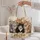 Four Charming Tabby Cats with Floral Accents for Cat Lovers and Cozy Everyday Style Quilted Tote Bag - 5