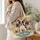 French Bulldog Trio for Everyday Errands and Thoughtful Dog Lover Gifts for Women Quilted Tote Bag - 3