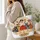 Whimsical Chicken Ladies for Farmhouse Charm and Market Days, Gift for Hen Lovers Quilted Tote Bag - 3