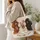 Three Floral Poodles for Dog Lover Gifts and Everyday Companionship, Vintage Canine Charm Quilted Tote Bag - 3
