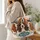 Basset Hound Friends for Cozy Cottage Errands and Everyday Gifts for Dog Lovers Quilted Tote Bag - 3