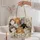 Colorful Floral Cat Family with Ten Kittens for Cozy Everyday Style and Cat Lover Gifts Quilted Tote Bag - 5