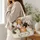 Colorful Floral Cat Family with Ten Kittens for Cozy Everyday Style and Cat Lover Gifts Quilted Tote Bag - 3