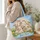 Fluffy Lambs And Golden Wildflowers For Cozy Farmhouse Laundry Days, Country Cottage Gift Quilted Tote Bag - 3