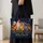Starry Night Rooster and Hens for Farmhouse Laundry Days, Gifts for Chicken Lovers Quilted Tote Bag - 4