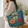 Jeweled Dragonfly and Cottage Garden Flowers for Whimsical Nature Lovers Quilted Tote Bag - 3