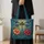 Jeweled Dragonfly and Cottage Garden Flowers for Whimsical Nature Lovers Quilted Tote Bag - 4