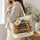 Vintage Books and Wildflowers for Cozy Cottagecore Reading Lovers and Book Nook Decor Quilted Tote Bag - 3
