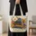 Vintage Books and Wildflowers for Cozy Cottagecore Reading Lovers and Book Nook Decor Quilted Tote Bag - 4
