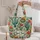 Desert Cactus and Wildflower Garden for Boho Botanical Home Living Quilted Tote Bag - 5