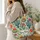 Desert Cactus and Wildflower Garden for Boho Botanical Home Living Quilted Tote Bag - 3
