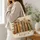 Vintage Floral Books for Cozy Reading Nooks and Cottagecore Library Lovers Gift Decor Quilted Tote Bag - 3
