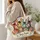 Colorful Donkey Faces for Cheerful Laundry Days and Cozy Cottage Country Living Gifts Quilted Tote Bag - 3