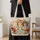 Three Playful Kittens in a Cottage Garden for Cat Lovers and Springtime Gifting Quilted Tote Bag - 4