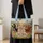 Highland Cow Wildflower Meadow for Cottage Farmhouse Living and Cow Lovers Quilted Tote Bag - 4
