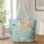 Pearl Jellyfish and Coral Ocean Scene for Coastal Home and Beach Lovers Quilted Tote Bag - 1