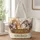 Cottagecore Kitten Basket with Wildflowers for Cat Lovers and Cozy Home Gift Giving Quilted Tote Bag - 1
