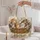 Cottagecore Kitten Basket with Wildflowers for Cat Lovers and Cozy Home Gift Giving Quilted Tote Bag - 5