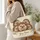 Five Woodland Hedgehogs for Nature Lovers and Cozy Everyday Outings Quilted Tote Bag - 3