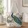 Teal Peacock And Garden Blooms For Elegant Bird Lovers, Birthdays And Spring Gifting Quilted Tote Bag - 1