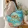 Sea Turtle Coral Reef Ocean Scene for Coastal Living and Marine Life Lovers Quilted Tote Bag - 3