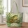 Green Frog on Mossy Pond Rock with Water Lilies for Cottagecore Nature Lovers Quilted Tote Bag - 1