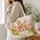 Watercolor Piglets And Sunflowers For Country Living Gifts For Women And Pig Lovers Quilted Tote Bag - 3