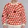 Cream Sheep on Red Field for Cozy Farmhouse Casual Layering and Everyday Wear All-over Print Knitted Sweater - 2