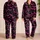 Fuchsia Bat Halloween Night Sky for Cozy Autumn Lounging and Spooky Season Satin Pajamas Set - 2