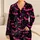 Fuchsia Bat Halloween Night Sky for Cozy Autumn Lounging and Spooky Season Satin Pajamas Set - 1