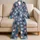 Colorful Cat Faces for Cozy Nights and Playful Lounging, a Cheerful Gift for Cat Lovers Satin Pajamas Set - 5