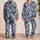 Colorful Cat Faces for Cozy Nights and Playful Lounging, a Cheerful Gift for Cat Lovers Satin Pajamas Set - 2