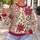 Ivory Folk Florals and Botanical Vines for Spring Garden Gatherings and Brunch Dates All-over Print Knitted Sweater - 5