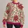 Ivory Folk Florals and Botanical Vines for Spring Garden Gatherings and Brunch Dates All-over Print Knitted Sweater - 1