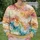 Abstract Turquoise And Ochre Watercolor Swirls For Creative Everyday Style And Artistic Wardrobes All-over Print Knitted Sweater - 6