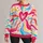 Rainbow Heart Swirls for Colorful Everyday Layering and Cheerful Spring Outings All-over Print Knitted Sweater - 1