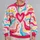 Rainbow Heart Swirls for Colorful Everyday Layering and Cheerful Spring Outings All-over Print Knitted Sweater - 2