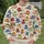 Whimsical Dogs Lounging on Striped Beach Chairs for Sunny Everyday Style All-over Print Knitted Sweater - 6