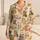 Vintage Cat Bedtime Scene for Cozy Nights, Sleepovers and Relaxed Family Lounging Satin Pajamas Set - 1