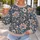 Navy Baroque Botanical Florals for Artful Everyday Style and Elegant Weekend Outings All-over Print Knitted Sweater - 5