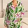 Cucumber Bow Garden Motif for Kids, Cheerful Everyday Home Lounging and Vacation Wear Satin Pajamas Set - 1