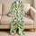 Cucumber Bow Garden Motif for Kids, Cheerful Everyday Home Lounging and Vacation Wear Satin Pajamas Set - 5