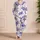 Purple Sea Turtle Bubble Motif for Beach Vacations, Summer Lounging and Kids' Gifts Satin Pajamas Set - 4