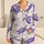 Purple Sea Turtle Bubble Motif for Beach Vacations, Summer Lounging and Kids' Gifts Satin Pajamas Set - 1