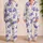 Purple Sea Turtle Bubble Motif for Beach Vacations, Summer Lounging and Kids' Gifts Satin Pajamas Set - 2
